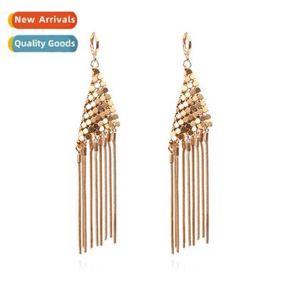 The new retro lg delicate goddess earrings popular match ear