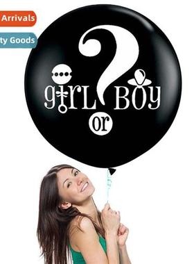 36″ POP Black Gender Reveal Ballo He or she Birthday Baby S