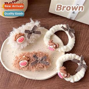 Quirky plush girl  accessories winter wild temperament girl