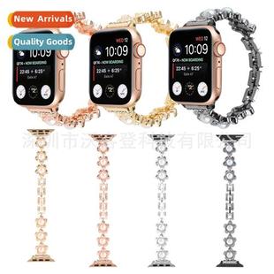 metal watch flower bracelet apple 适用apple band