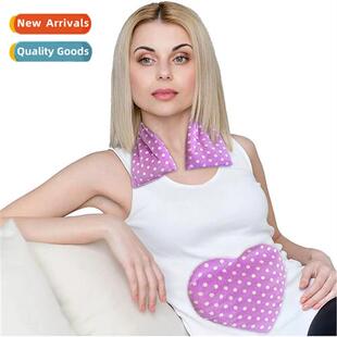 Microwaveable Flaxseed Shoulder Tummy Heart Shape Heating Pa