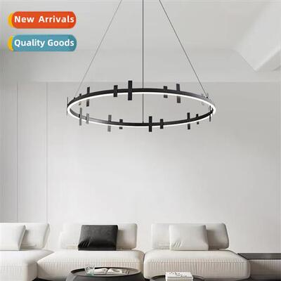 Italian minimalist high-end  living room chelier light luxur