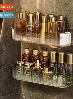 Light luxury bathroom shelf wall mounted storage washroom si