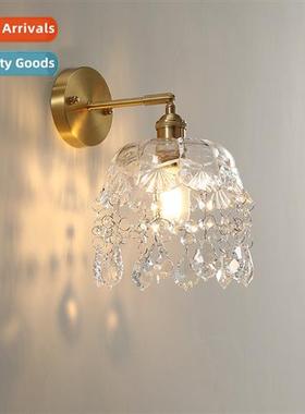 Wall lamp living room TV background wall light luxury crysta