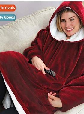 huggle hoodie TV slouchy pullover TV blanket outdoor cold we