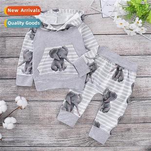hoo fall print elephant sleeved new 2019 spring Girls