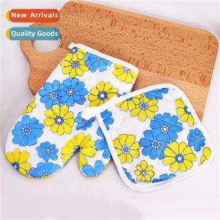 scald heat two oven set anti gloves Microwave insulating