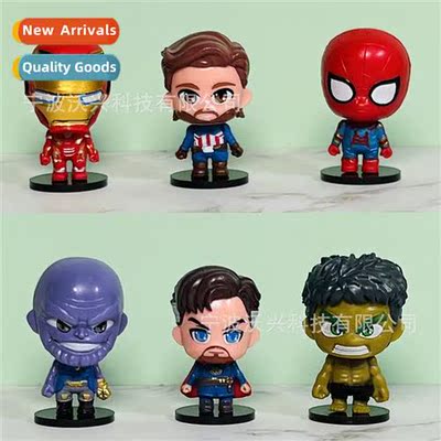 Avengers Cake Ornament League Superhero Figures 6 Team Ameri