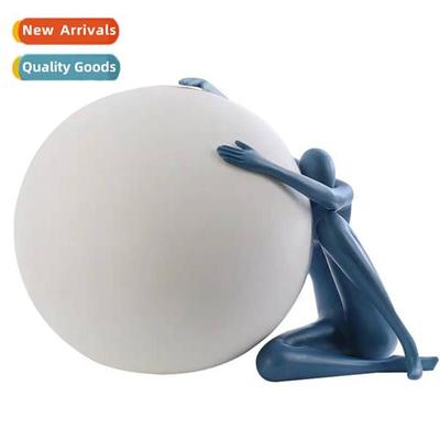 Simple modern Scinavian sculpture hug ball portra persalized