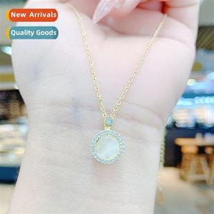 Ste Necklace Women Rotating Adjustable Eye Opening Ring Cats