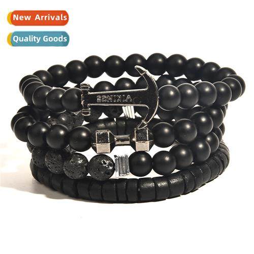 New European and American 4- mens yx bracelet dumbbell brace