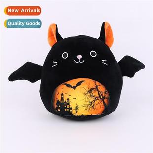 Print Cat Plush Elf Doll Ambience Halloween Ornament bat Bat