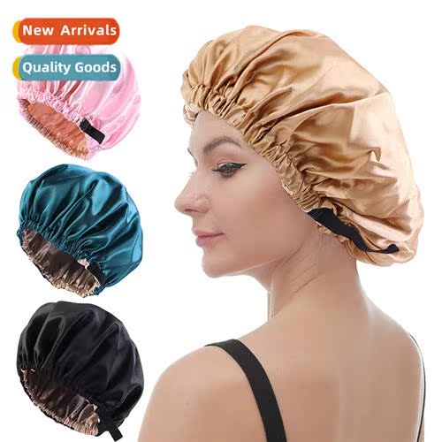 Satin Sleeping Cap Invisible Flat Adjustable Closure Simulat