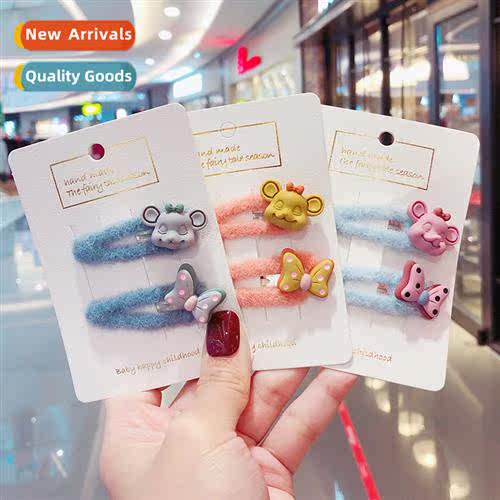 New carto cute childrens  clips set  broken  bangs sea side