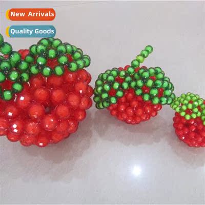 Hmade beads DIY crafts ornaments pendant crystal small apple