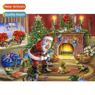 Santa Claus painting New room diamd living lscape full