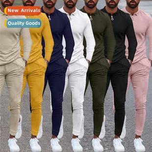 Lapel Sle Autumn Color Solid Casual New 2021 Mens