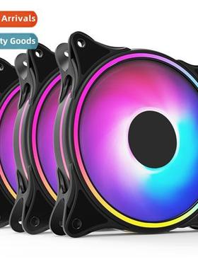 Computer case fan Fine aperture inner  outer light 12CM ARGB