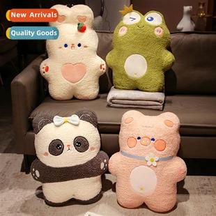 frog blanket rabb pillow doll Cute animal