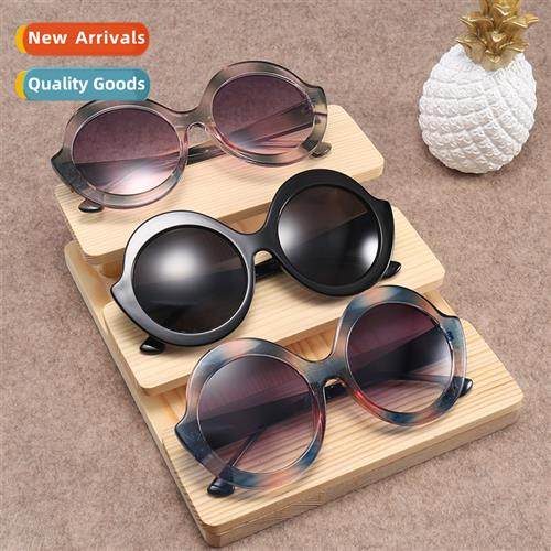 1902 new round large frame glter sunglasses female  sunglass