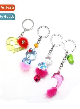 cute keychain key ring creative couple  key chain carto key