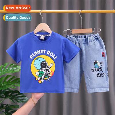 Boys summer new su small  medium-sized childrens short-sleev