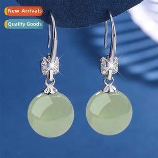 jade earrings lapis imati lazu green Hetian zirc High female