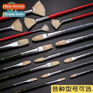 bristle acrylic oil single fla paintbrush Hog