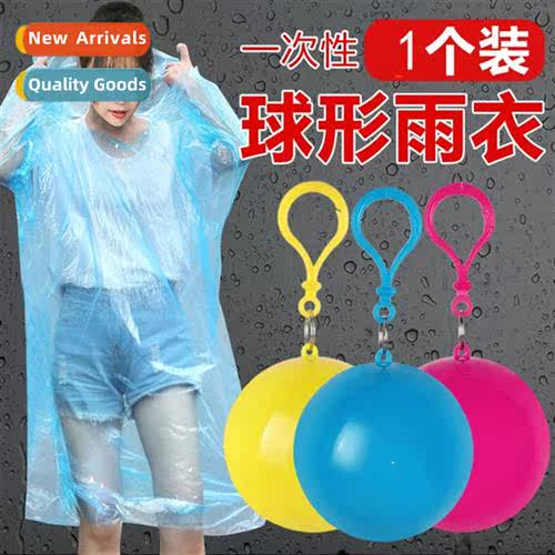 Spherical raincoat portable disposable raincoat men  women a