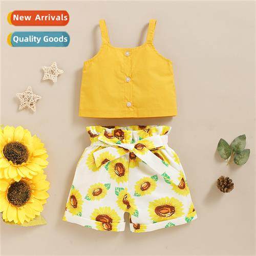 Girls spring  fall  2020 new n sleeveless halter top + flora