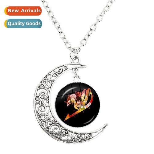 New Anime Fairy Tail Mo Necklace Cosplay Dome Glass Pendant