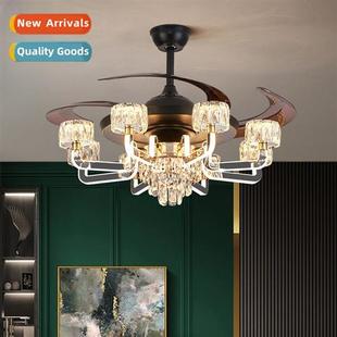 light room ceiling Living atmosphere modern fan simple
