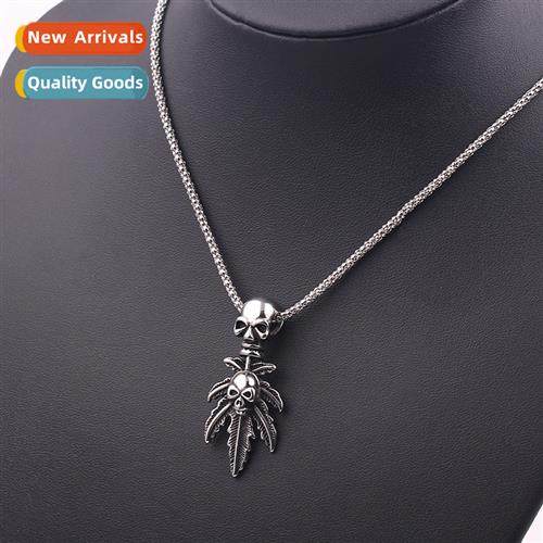 Europe and  Uned States retro gothic style skull necklace pe