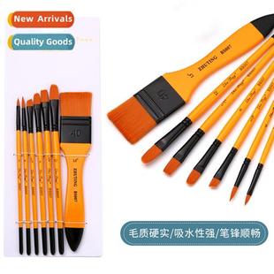 bristle painting paint head mixed nyl set brushes oil 7pcs