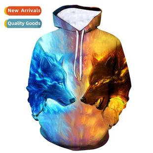 Werewolf Family Fall Hooded Couple Print Sweatshi Winter
