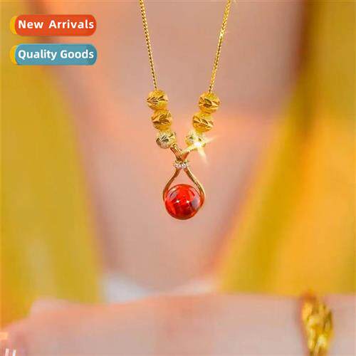 agate lucky bag lucky beads necklace female summer light lux