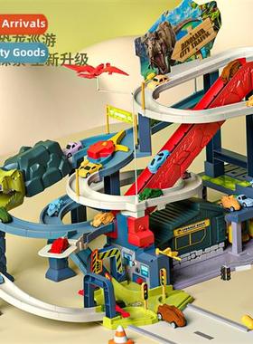 Dinosaur cy overpass car track toys for children car adventu