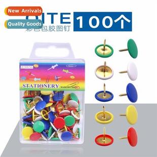 Colorful Wrapped Pins Set Message Board Color Pins 100pcs Pa