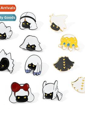 Secdary light encounter peripheral brooch cute flat mushroom