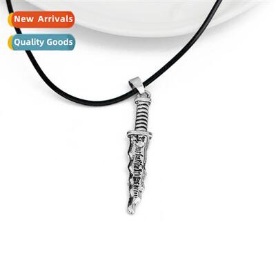 Amaz supernatural knife dagger lear cord necklace Europe and