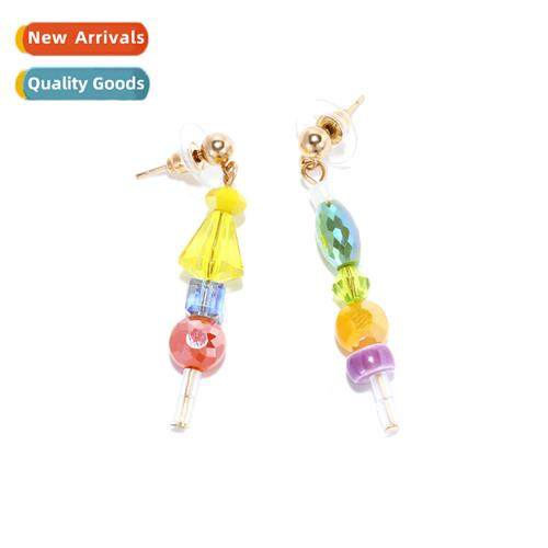 Korean versi   fashi wh lg hmade color clashing beads girl h