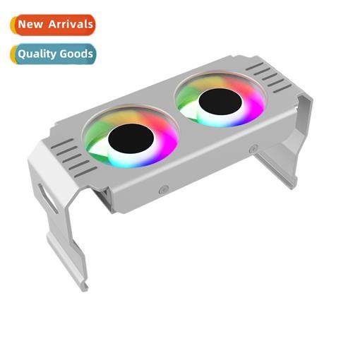 Desktop DDR 3/4/5 Memory Cooler ARGB Fan Dual Fan PWM Temper