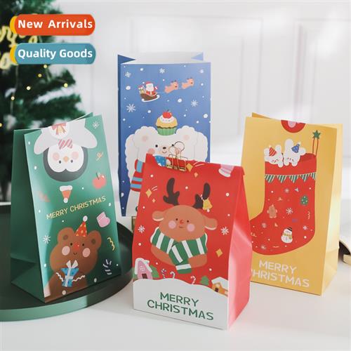 Christmas flat paper bags holiday gift wrapping bags cy peac