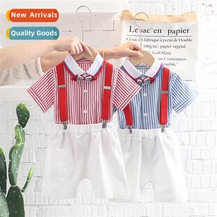 Childrens summer backpack pants su small children short-slee