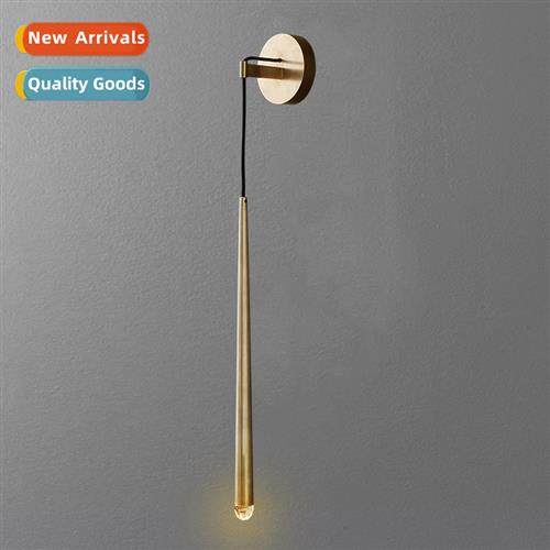 Scinavian -modern minimalist copper wall lamp living room di