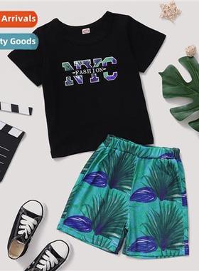 Boys summer secti 2021 summer secti  fashi letter print shor