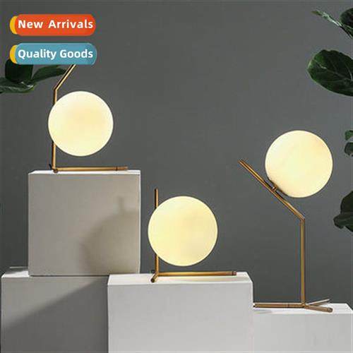 Scinavian led table lamp persalized ball lampshade simple st