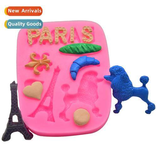 DIY Baking Paris Alphabet Eiffel Tower Shape Cake Fdant Clay