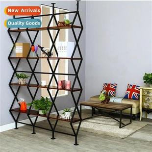 shelves solid leisure simple bar rack flower Modern wood