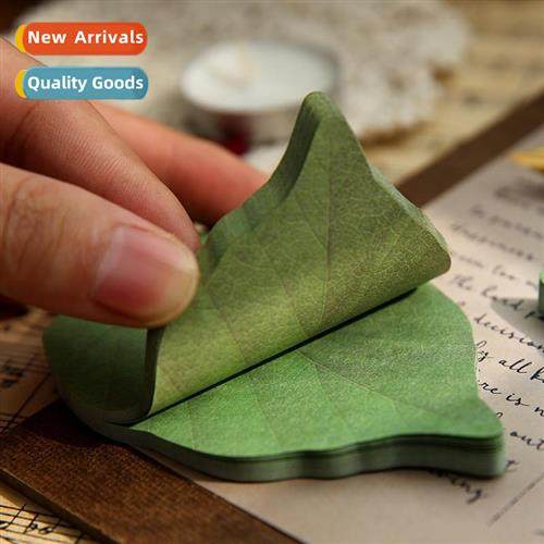 Creative Sticky Notes Cute n small fresh simulati leaves Por